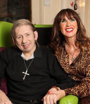 Shane Macgowan with his wife.